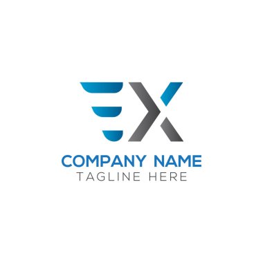 İlk Eski Mektup Bağlı Logo. Yaratıcı Mektup Eski Modern İş Logosu Vektör Şablonu. İlk Ex Logo Tasarımı
