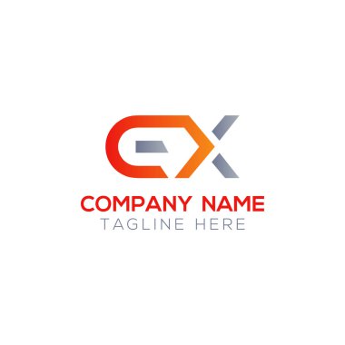 İlk Eski Mektup Bağlı Logo. Yaratıcı Mektup Eski Modern İş Logosu Vektör Şablonu. İlk Ex Logo Tasarımı