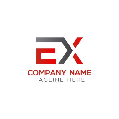 İlk Eski Mektup Bağlı Logo. Yaratıcı Mektup Eski Modern İş Logosu Vektör Şablonu. İlk Ex Logo Tasarımı