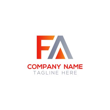 İlk Fa Harfi Bağlı Logo. Yaratıcı Letter Fa Modern Business Logo Vektör Şablonu. Fa Logo Tasarımı
