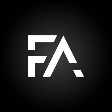 İlk Fa Harfi Bağlı Logo. Yaratıcı Letter Fa Modern Business Logo Vektör Şablonu. Fa Logo Tasarımı