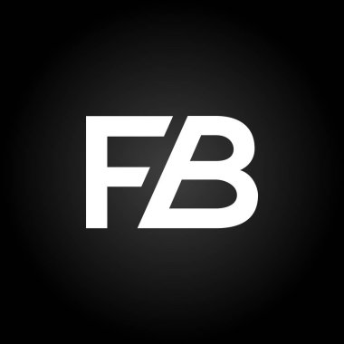 İlk FB Harfi Bağlı Logo. Yaratıcı Harf Fb Modern İş Logosu Vektör Şablonu. Fb Logo Tasarımı