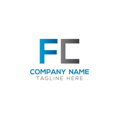 İlk FC Harfi Bağlı Logo. Yaratıcı Letter Fc Modern Business Logo Vektör Şablonu. Fc Logo Tasarımı
