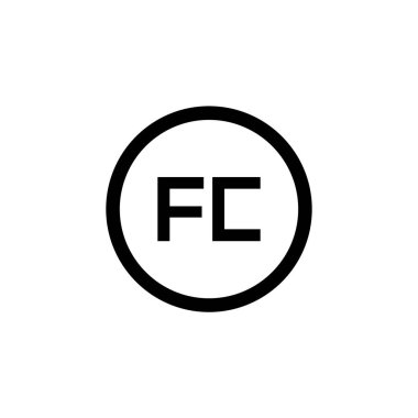 İlk FC Harfi Bağlı Logo. Yaratıcı Letter Fc Modern Business Logo Vektör Şablonu. Fc Logo Tasarımı