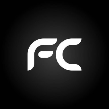İlk FC Harfi Bağlı Logo. Yaratıcı Letter Fc Modern Business Logo Vektör Şablonu. Fc Logo Tasarımı