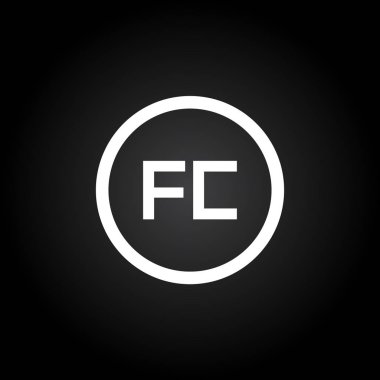 İlk FC Harfi Bağlı Logo. Yaratıcı Letter Fc Modern Business Logo Vektör Şablonu. Fc Logo Tasarımı