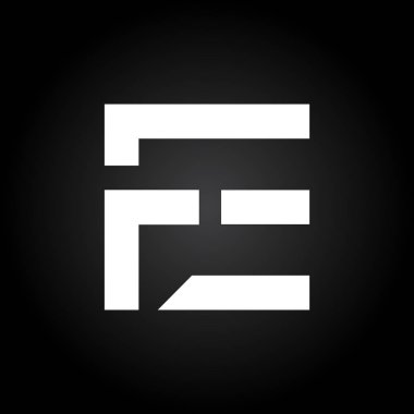 İlk Fe Harfi Bağlı Logo. Yaratıcı Harf Fe Modern İş Logosu Vektör Şablonu. Fe Logo Tasarımı