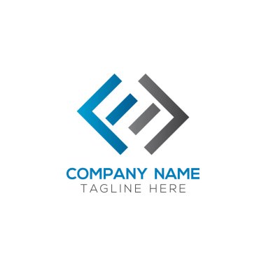 Baş harfleri birleştirilmiş logo. Yaratıcı Harf Modern İş Logosu Vektör Şablonu. Ff Logo Tasarımı