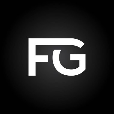 İlk Fg Harfi Bağlı Logo. Yaratıcı Harf Fg Modern İş Logosu Vektör Şablonu. Fg Logo Tasarımı