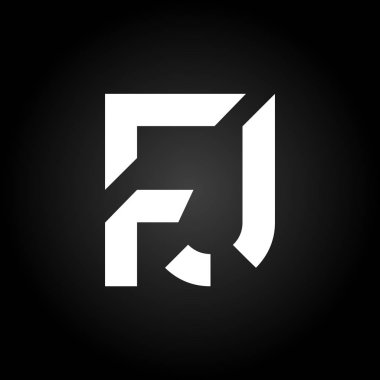 Baş harfler birbirine bağlı logo. Yaratıcı Harf Fj Modern İş Logosu Vektör Şablonu. Fj Logo Tasarımı