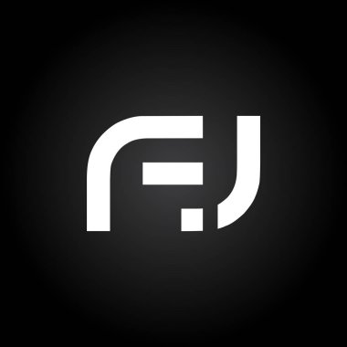 Baş harfler birbirine bağlı logo. Yaratıcı Harf Fj Modern İş Logosu Vektör Şablonu. Fj Logo Tasarımı