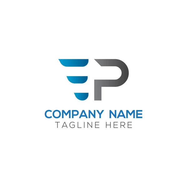 Baş harfler birbirine bağlı logo. Yaratıcı Mektup Ep Modern İş Logosu Vektör Şablonu. Baş Ep Logo Tasarımı