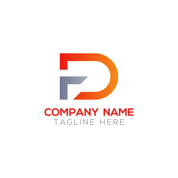 Logo Připojené Počátečnímu Písmenu Creative Letter Modern Business Logo Vector — Stockový vektor
