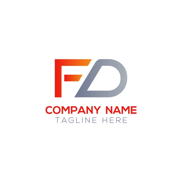 Logotipo Vinculado Carta Inicial Carta Criativa Modern Business Logo Vector —  Vetores de Stock