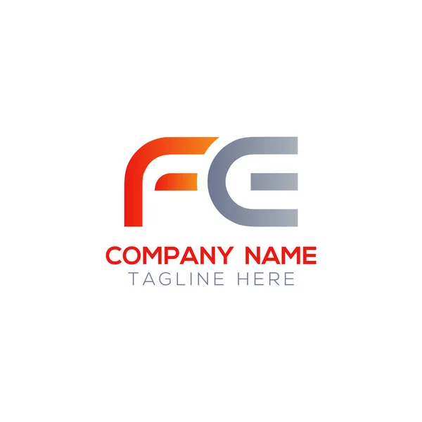 初始Fe字母连在一起的标志 创意信Fe现代商业标志向量模板 Fe标志设计 — 图库矢量图片