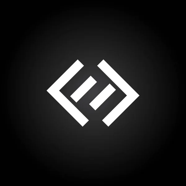 Baş Harfleri Birleştirilmiş Logo Yaratıcı Harf Modern Logosu Vektör Şablonu — Stok Vektör