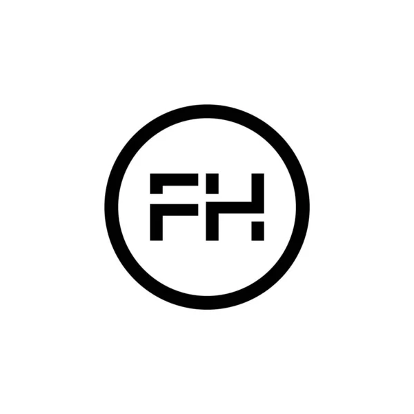 Начальный Логотип Linked Logo Creative Letter Modern Business Template Дизайн — стоковый вектор
