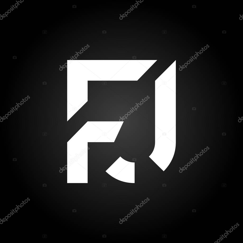 Initial FJ Letter Linked Logo. Creative Letter FJ Modern Business Logo Vector Template. FJ Logo Design