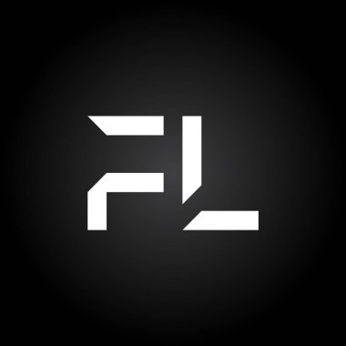 Baş harfleri birleştirilmiş logo. Yaratıcı Harf FI Modern İş Logosu Vektör Şablonu. Fl Logo Tasarımı