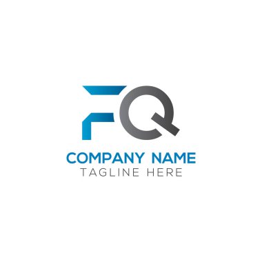 İlk Fq Harfi Bağlı Logo. Yaratıcı Harf Fq Modern İş Logosu Vektör Şablonu. Fq Logo Tasarımı