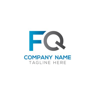 İlk Fq Harfi Bağlı Logo. Yaratıcı Harf Fq Modern İş Logosu Vektör Şablonu. Fq Logo Tasarımı