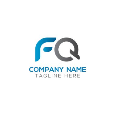 İlk Fq Harfi Bağlı Logo. Yaratıcı Harf Fq Modern İş Logosu Vektör Şablonu. Fq Logo Tasarımı