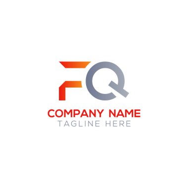 İlk Fq Harfi Bağlı Logo. Yaratıcı Harf Fq Modern İş Logosu Vektör Şablonu. Fq Logo Tasarımı