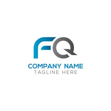 İlk Fq Harfi Bağlı Logo. Yaratıcı Harf Fq Modern İş Logosu Vektör Şablonu. Fq Logo Tasarımı