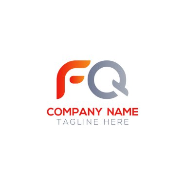 İlk Fq Harfi Bağlı Logo. Yaratıcı Harf Fq Modern İş Logosu Vektör Şablonu. Fq Logo Tasarımı