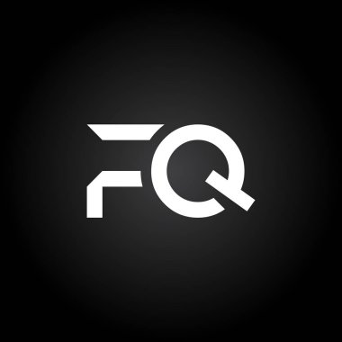 İlk Fq Harfi Bağlı Logo. Yaratıcı Harf Fq Modern İş Logosu Vektör Şablonu. Fq Logo Tasarımı