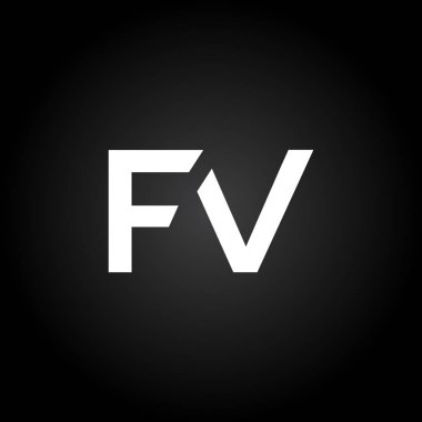 İlk Fv Harfi Bağlı Logo. Yaratıcı Mektup Modern İş Logosu Vektör Şablonu. Fv Logo Tasarımı