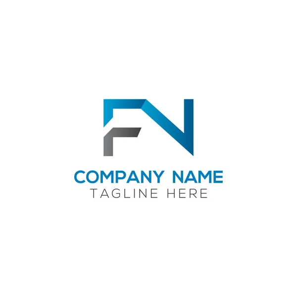 首字母Fn连在一起的标志 创意信Fn现代商业标志向量模板 Fn标志设计 — 图库矢量图片