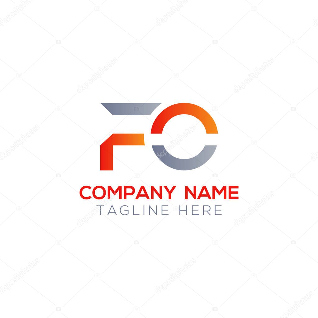 Initial FO Letter Linked Logo. Creative Letter FO Modern Business Logo Vector Template. FO Logo Design