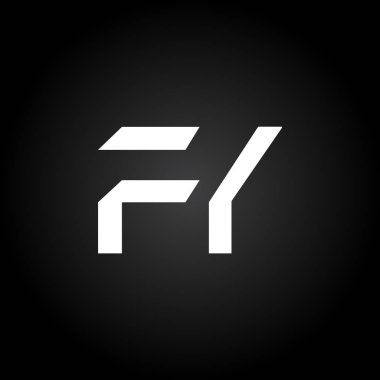 Baş harfler birbirine bağlı logo. Yaratıcı Letter Fy Modern Business Logo Vektör Şablonu. Fy Logo Tasarımı