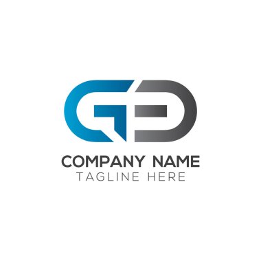 İlk Gb Harfi Bağlı Logo. Gb harfi Tip Logo Tasarım Şablonu. Soyut Harf Gb logosu Tasarımı