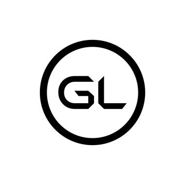 Baş harfleri birleştirilmiş logo. Gl harfi Tip Logo Tasarım Şablonu. Soyut Harf GI logosu Tasarımı