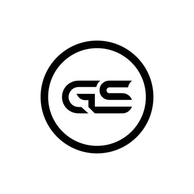 Baş harfler birbirine bağlı logo. Gs harfi Tip Logo Tasarım Şablonu. Soyut Harf G logosu Tasarımı