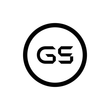 Baş harfler birbirine bağlı logo. Gs harfi Tip Logo Tasarım Şablonu. Soyut Harf G logosu Tasarımı