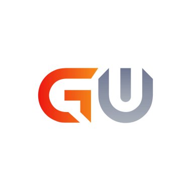 İlk GW Harfi Bağlı Logo. Gw harfi Tip Logo Tasarım Şablonu. Soyut Harf GW logo tasarımı