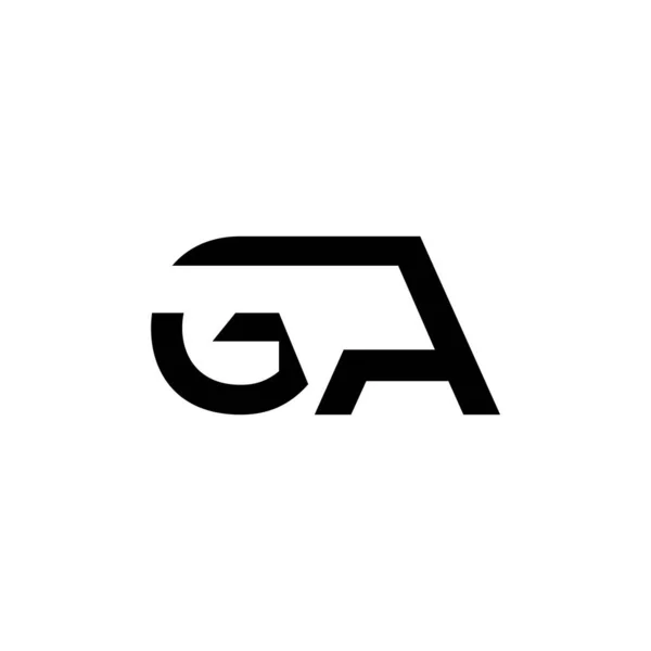 Logo Collegato Alla Lettera Iniziale Lettera Tipo Logo Design Vettoriale — Vettoriale Stock