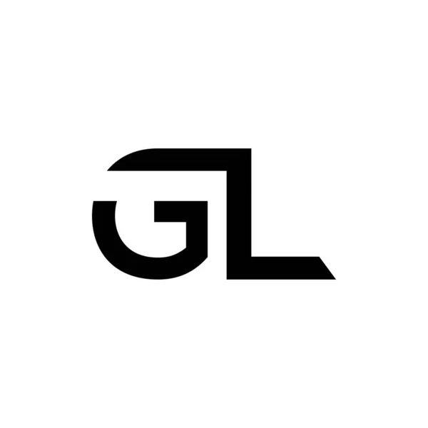 Logotipo Vinculado Carta Inicial Letter Type Logo Design Vector Template —  Vetores de Stock