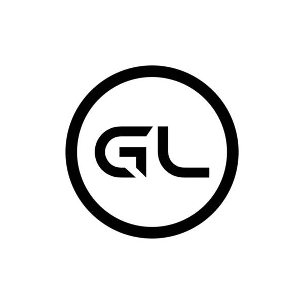 Lettera Iniziale Logo Collegato Lettera Tipo Logo Design Vettoriale Template — Vettoriale Stock
