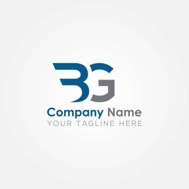 Yaratıcı modern iş tipografi vektör şablonlu ilk Bg Letter logosu. Yaratıcı Soyut Harf Bg Logo Vektörü.