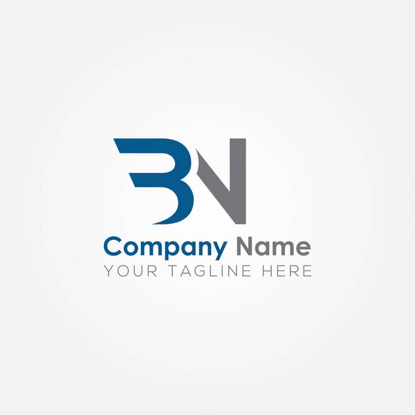 Начальный логотип BN Letter с креативным современным векторным шаблоном бизнес-типографии. Креативная абстракция
.