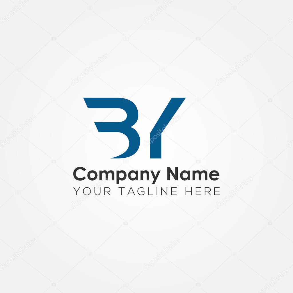 Initial BY Letter Logo With Creative Modern Business Typography Vector Template. Creative Abstract Letter BY Logo Vector.