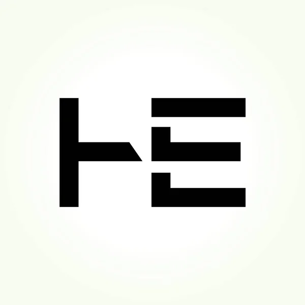 Brev Han Logotyp Design Vektor Mall Inledande Han Vektor Illustration — Stock vektor