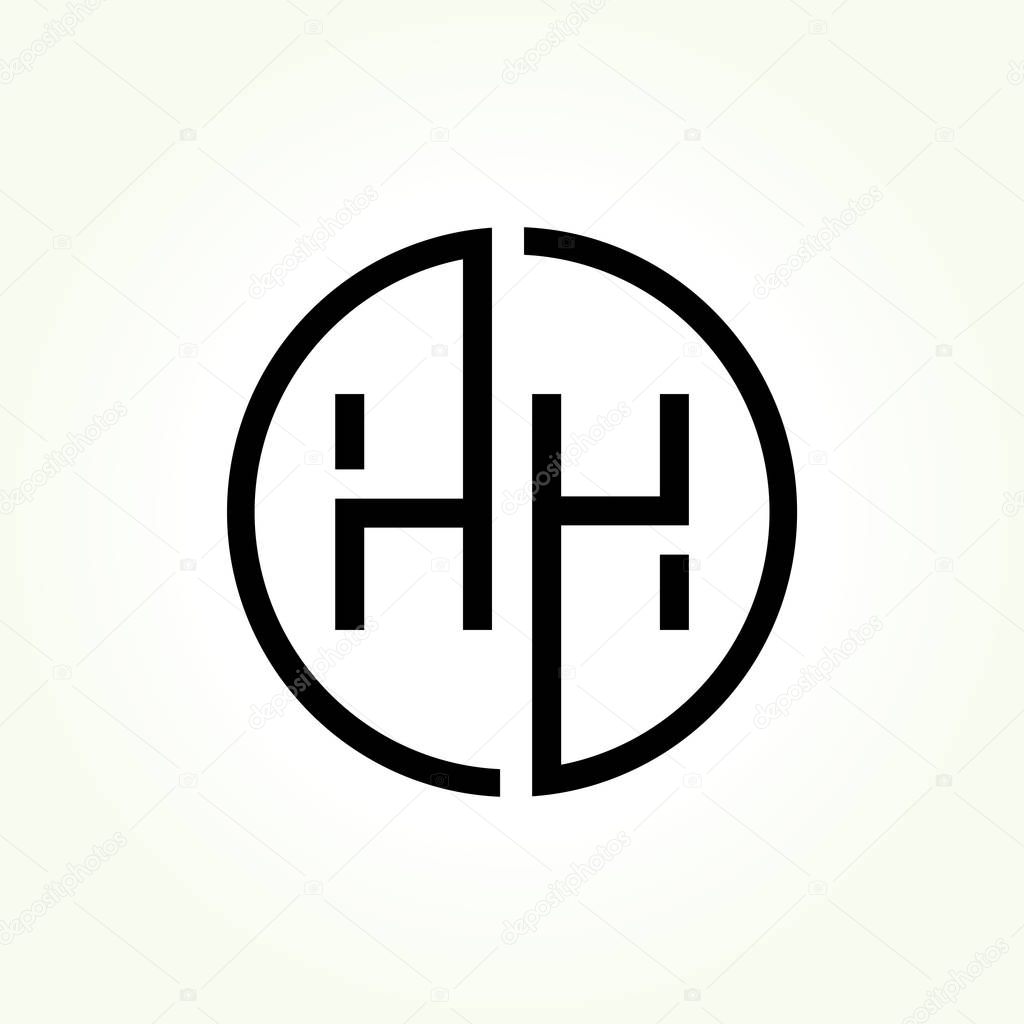 Letter HH Logo Design Vector Template. Initial HH Vector Illustration