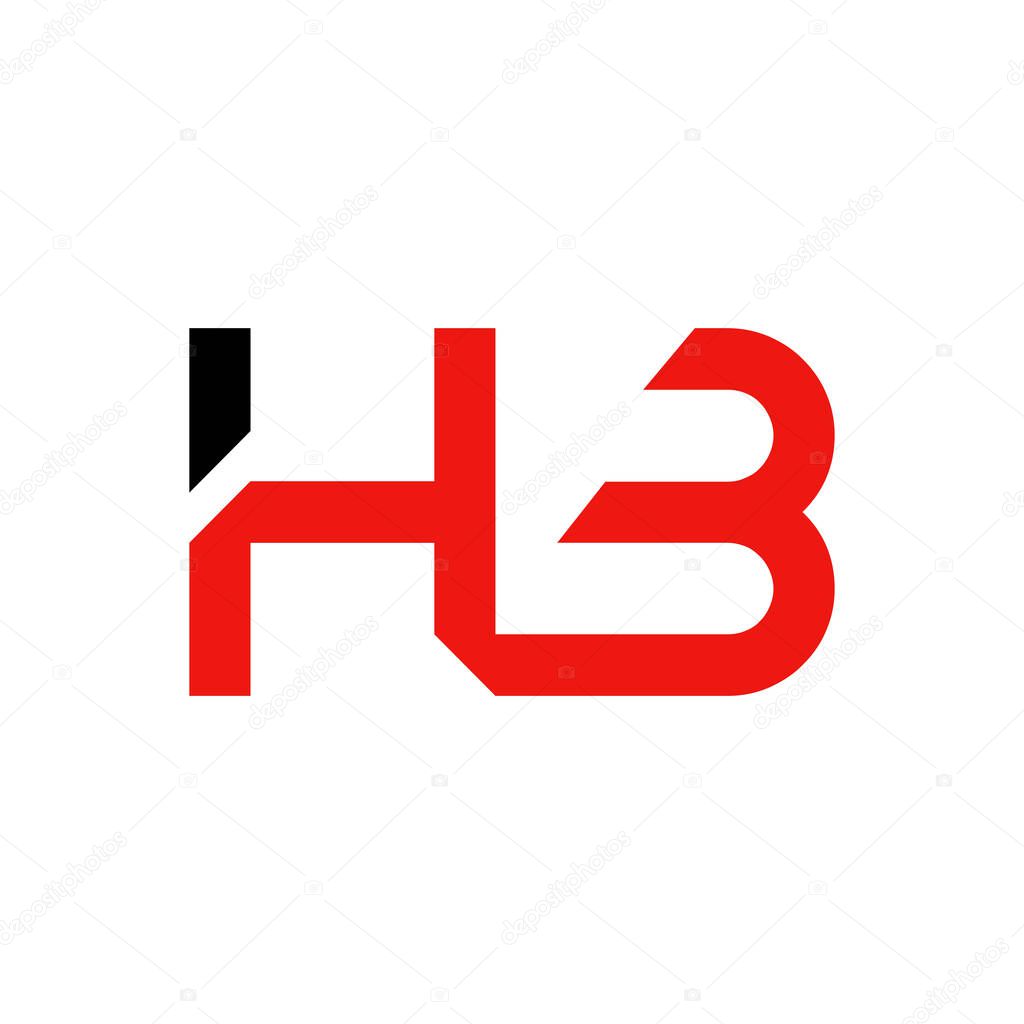 Letter HB Logo Design Vector Template. Initial HB Vector Illustration