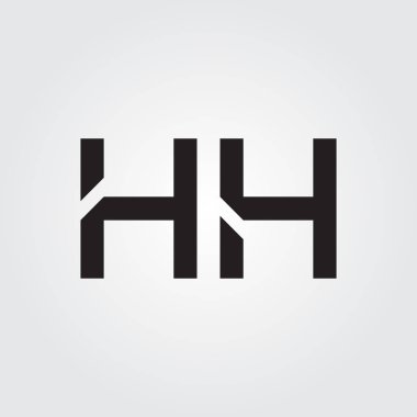 Hh Logo Tasarım Vektör Şablonu. Başlangıç Hh Harf Tasarım Vektörü İllüstrasyonu