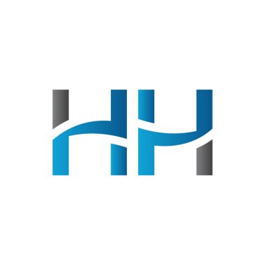 Hh Logo Tasarım Vektör Şablonu. Başlangıç Hh Harf Tasarım Vektörü İllüstrasyonu